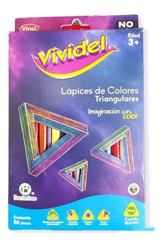 Lapices Colores Vividel Triangulares Idela Para Zurdos Pzs Env O Gratis