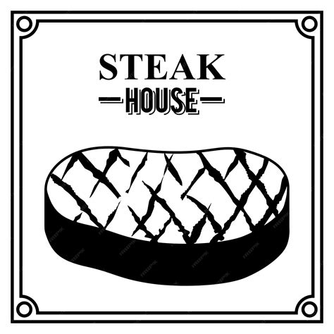 Premium Vector Steak House Concept With Meat Design