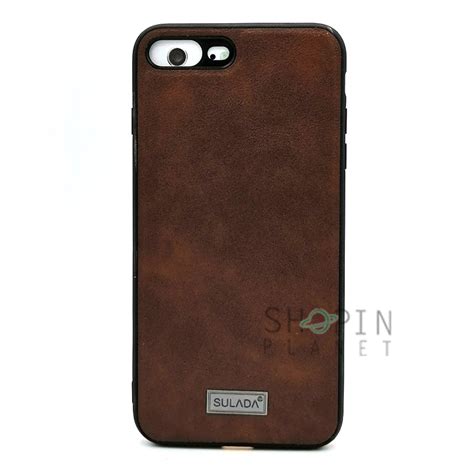 iPhone 7 Plus / 8 Plus Sulada Leather Case - Brown Price in Pakistan