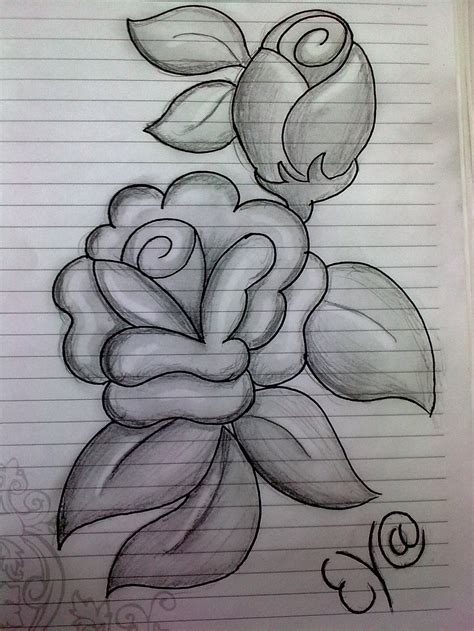 Pencil Realistic Pencil Rose Flower Drawing