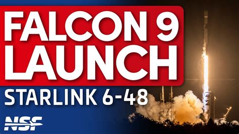 Spacex Falcon 9 Launches Starlink 6 48 Youtube