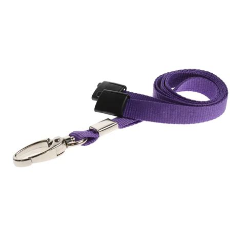 Purple Lanyards With Metal Lobster Clip Purple Lanyards