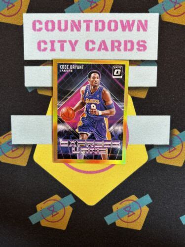 Panini Donruss Optic Kobe Bryant Express Lane Gold Color Match