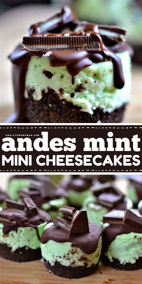 Andes Mint Mini Cheesecakes Recipe In 2024 Mini Cheesecakes Quick Dessert Recipes Banana