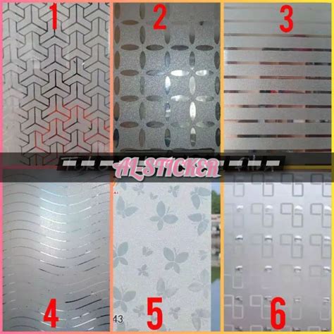 Jual Stiker Sandblast Motif Sticker Sunblast Gliter Stiker Kaca