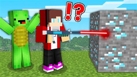 Mikey & JJ Survive with LASER in Minecraft (Maizen Mazien Mizen) - YouTube