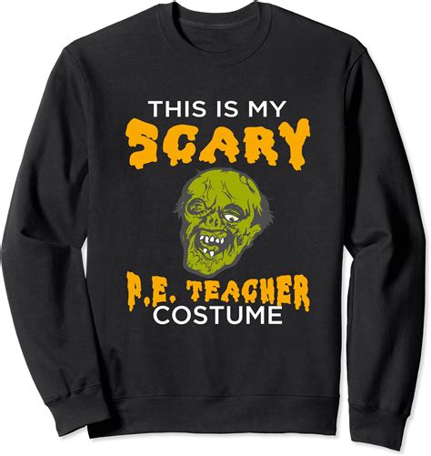 Funny This Is My Scary Pe Teacher Costume T Shirt Halloween