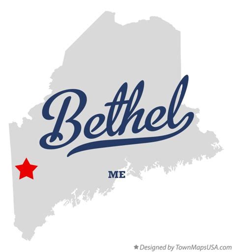 Map of Bethel, ME, Maine