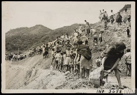 NAGA TRIBESMEN COOPERATE WITH BRITISH TROOPS IN BURMA Imperial War