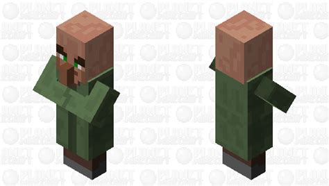 Villager With Pillager Eyebrows Minecraft Mob Skin