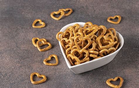 Salty Heart Shaped Crackers - Stock Photos | Motion Array