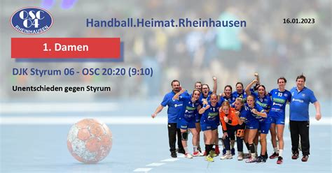 Damen Djk Styrum Osc Osc Handball Heimat