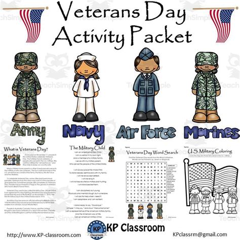 Veterans Day U S Armed Forces Activity Packet By Teach Simple