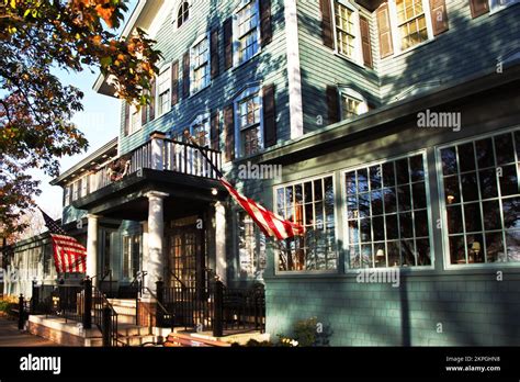 Skaneateles, New York, USA. November 4, 2022. Front entrance to The ...