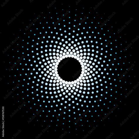 Halftone circle frame vector design element. Stock Vector | Adobe Stock