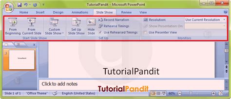 Ms Powerpoint Slide Show Tab In Hindi Ms Powerpoint Slide Show Tab