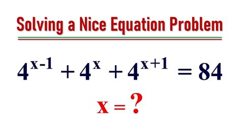 How To Solve Exponential Equation Quickly Mathematical Olympiad Question Youtube