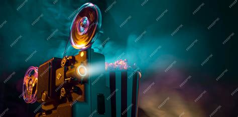 Premium Photo Vintage Film Projector And Film Screening