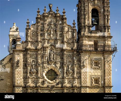 The Baroque Temple Of San Francisco Javier En Tepotzotlan In The State