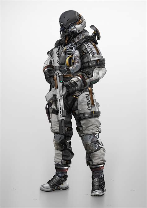 Astronaut Future Armor Render