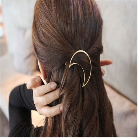 Fabula Jewellery Gold Tone Delicate Hair Clips Hairpin Hair Clamps In