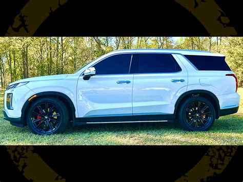 2023 Hyundai Palisade 20x9 Asanti Black Label Wheels 245 50r20 Michelin Tires