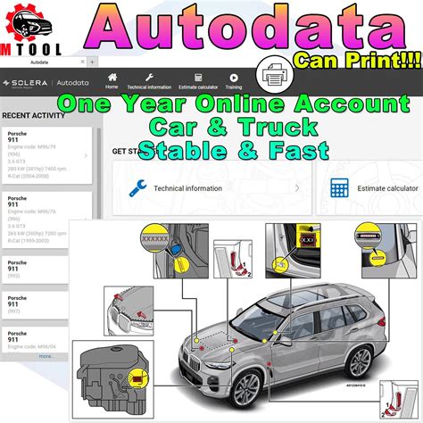 Autodata Month Online Account For Car Truck Auto Data Auto