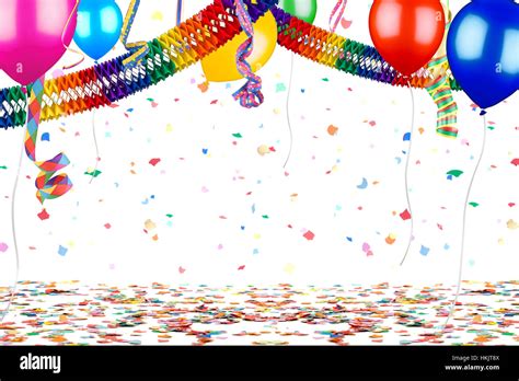 Colorful Empty Party Carnival Birthday Celebration Background With