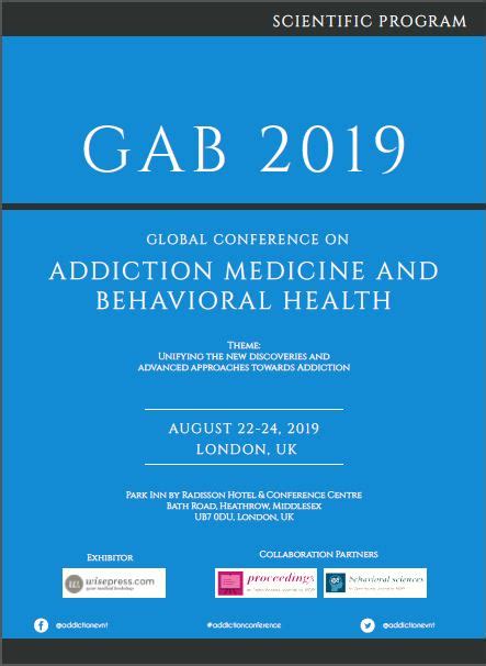 Addiction Conferences 2025 Psychiatry Conferences Behavioral Health