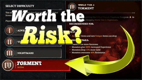 Is World Tier 4 Torment Difficulty Worth It Diablo 4 YouTube