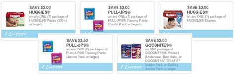 NEW High Value Huggies, Pull-Ups & GoodNites Coupons!