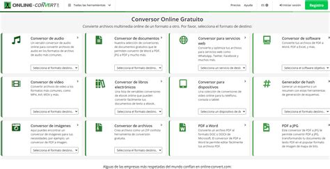 Online Convert Conversor De Archivos Universal Y Online