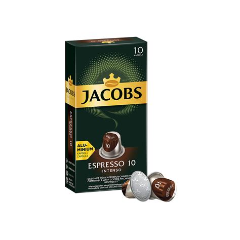 Jacobs Espresso Intenso Aluminum 10 Capsules Coffee Plaza