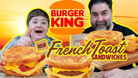 Burger King French Toast Sandwich Review 2021 Youtube