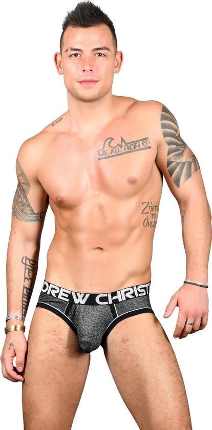 Andrew Christian Sparkle Denim Brief W Almost Naked Zwart MAAT S