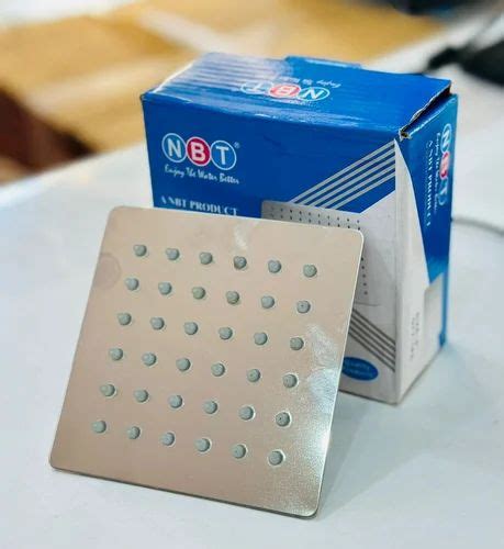 Stainless Steel Nbt Square Ss Shower Head For Bathroom Fittings