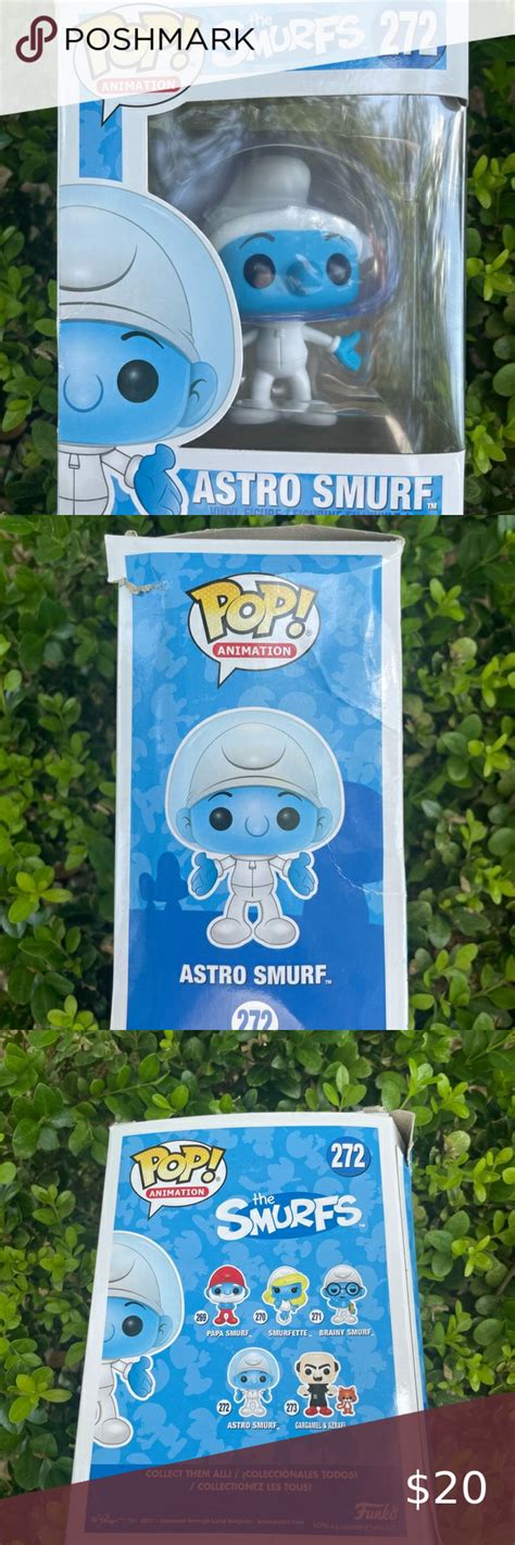 New Funko Pop Animation The Smurfs 272 Astro Smurf Vaulted Vinyl