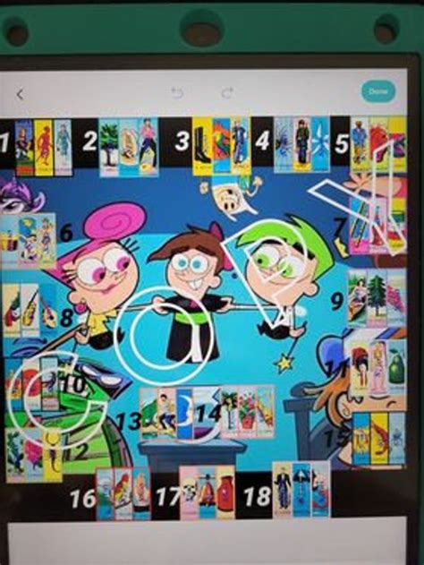 Cartoon Network Loteria Board Etsy