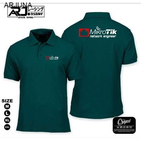 Jual Polo Shirt Kaos Polo Kerah Mikrotik Network Engineer L Maroon Di