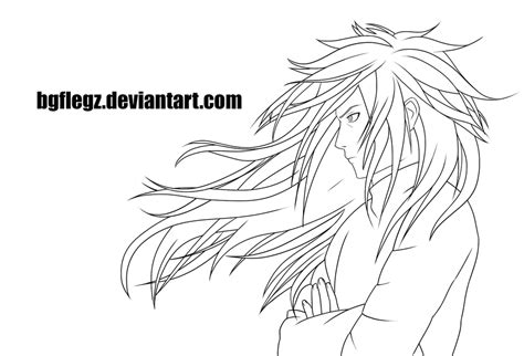 Uchiha Madara Lineart By Bgflegz On Deviantart