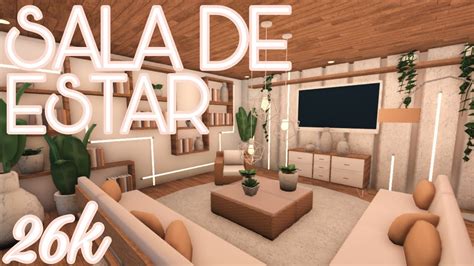 BLOXBURG SALA DE ESTAR AESTHETIC Speedbuild ROBLOX YouTube