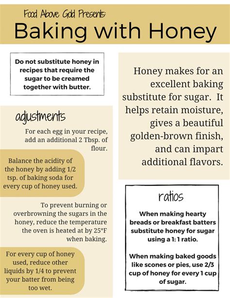 Baking With Honey 101 Food Above Gold