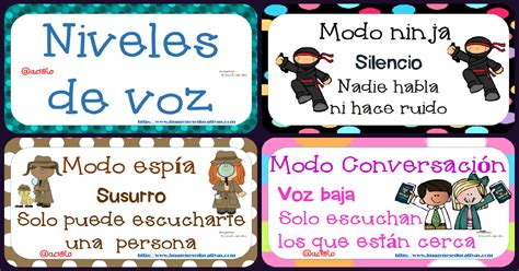 Tarjetas Para Mantener El Nivel De Voz En El Aula Originales Y Listas