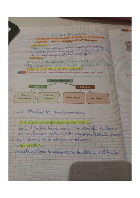 Solution La Classification Des Tres Vivants Et Les Quilibres Naturels