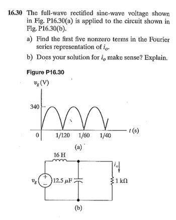 Answered The Full Wave Rectified Sine Wave Voltage Shown In Fig P