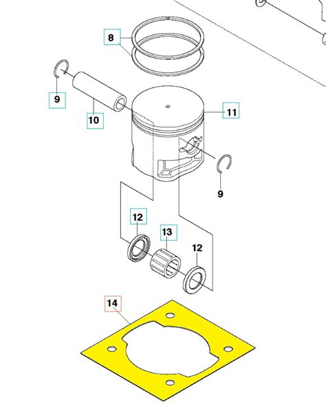 Uszczelka Cylindra Wykaszarki 553RS 253R Husqvarna