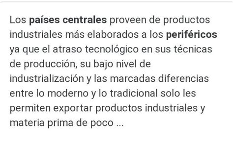 Cuales Son Las Caracteristicas Mas Importantes De Los Paises Centrales