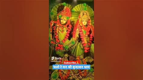 चलो रे मन श्री वृन्दावन धाम 🎯💐💕🌹viral Trend Vrindavan Shorts