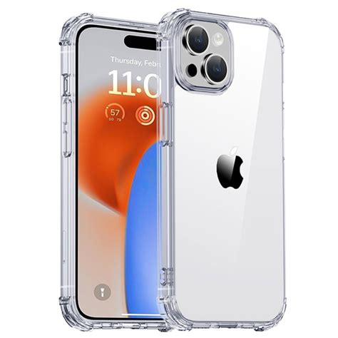 Köp IPAKY iPhone 15 Plus Skal Shockproof Hybrid Transparent