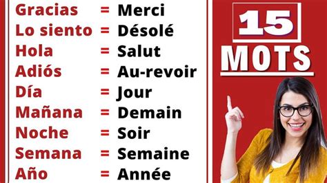 Liste De Vocabulaire Pour Apprendre L Espagnol Les Mots De Base En